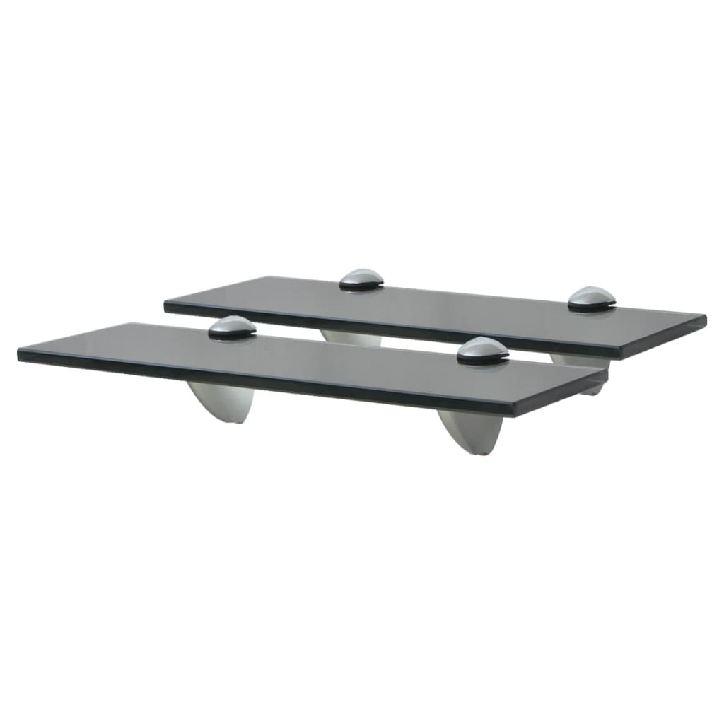 Floating Shelves 2 pcs Glass 30x20 cm 8 mm - Direct Imports