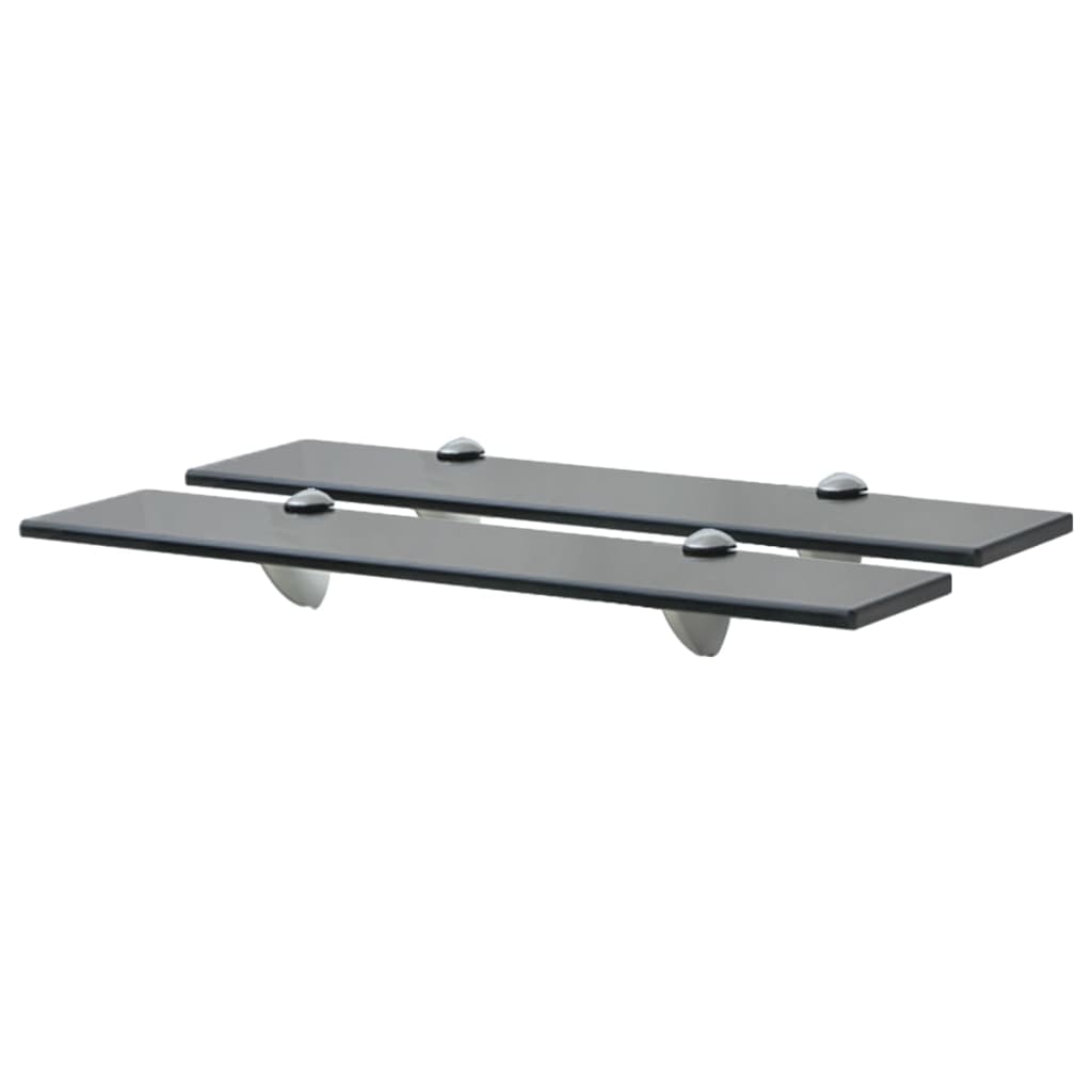Floating Shelves 2 pcs Glass 50x20 cm 8 mm - Unbeatable Bargains