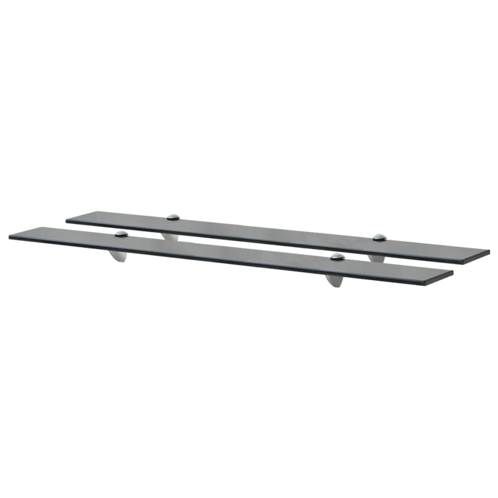 Floating Shelves 2 pcs Glass 90x20 cm 8 mm - Direct Imports