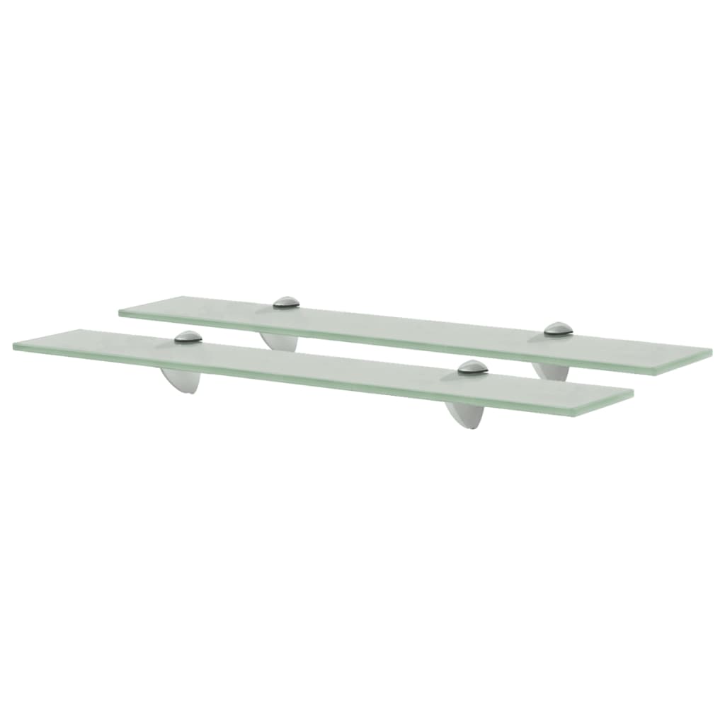 Floating Shelves 2 pcs Glass 60x20 cm 8 mm - Merlin Deals