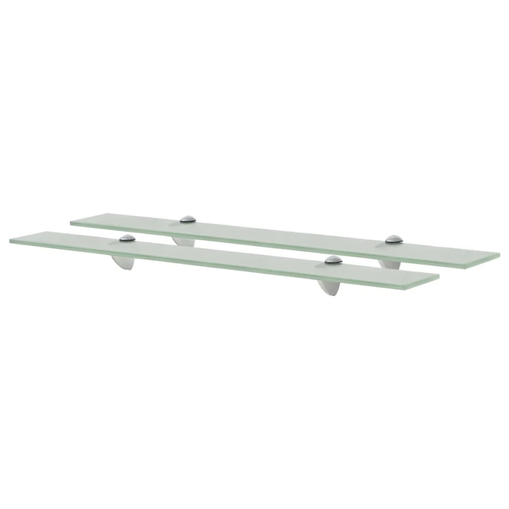 Floating Shelves 2 pcs Glass 70x20 cm 8 mm - Casper Homes