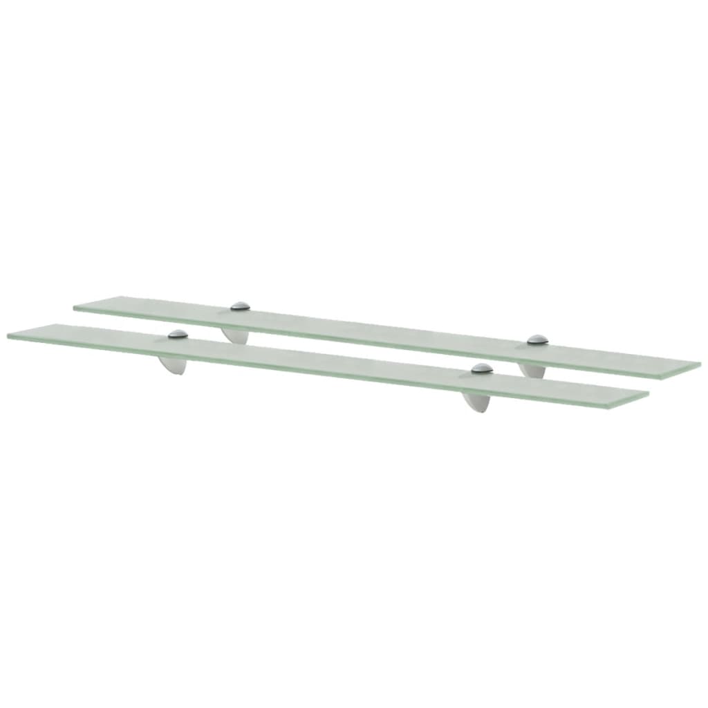 Floating Shelves 2 pcs Glass 90x20 cm 8 mm - Direct Imports
