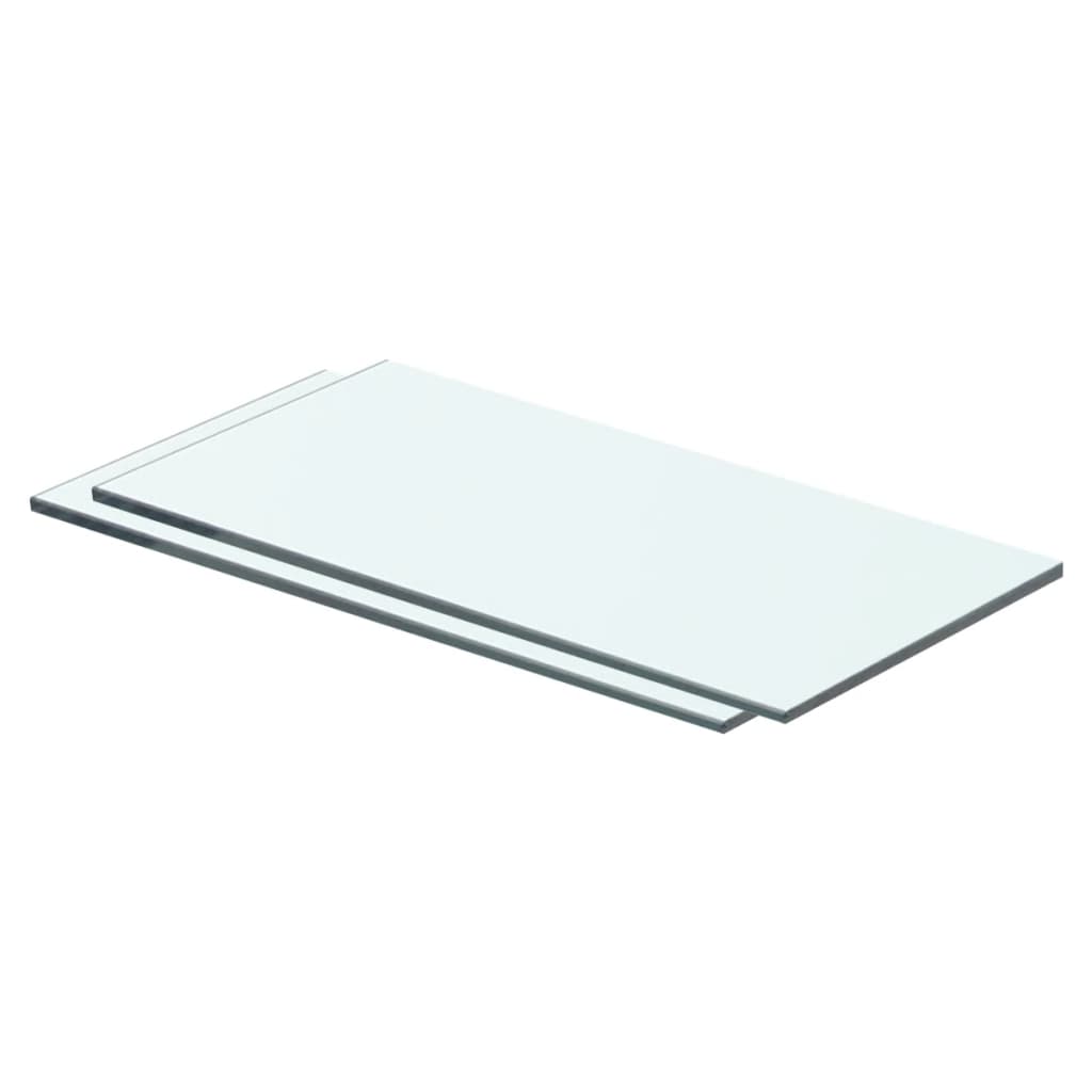 Shelves 2 pcs Panel Glass Clear 40x15 cm - Direct Imports