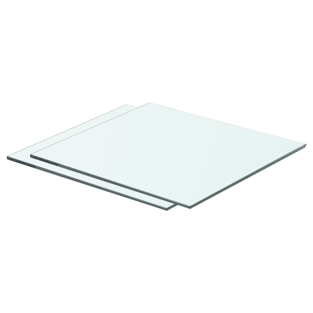 Shelves 2 pcs Panel Glass Clear 40x30 cm - Merkel Designers
