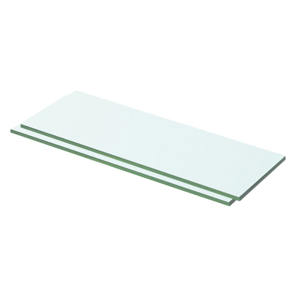Shelves 2 pcs Panel Glass Clear 50x12 cm - Tyrell & Tyrell