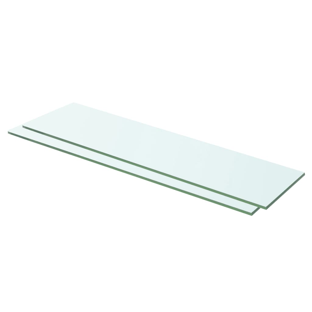 Shelves 2 pcs Panel Glass Clear 60x12 cm - Tyrell & Tyrell