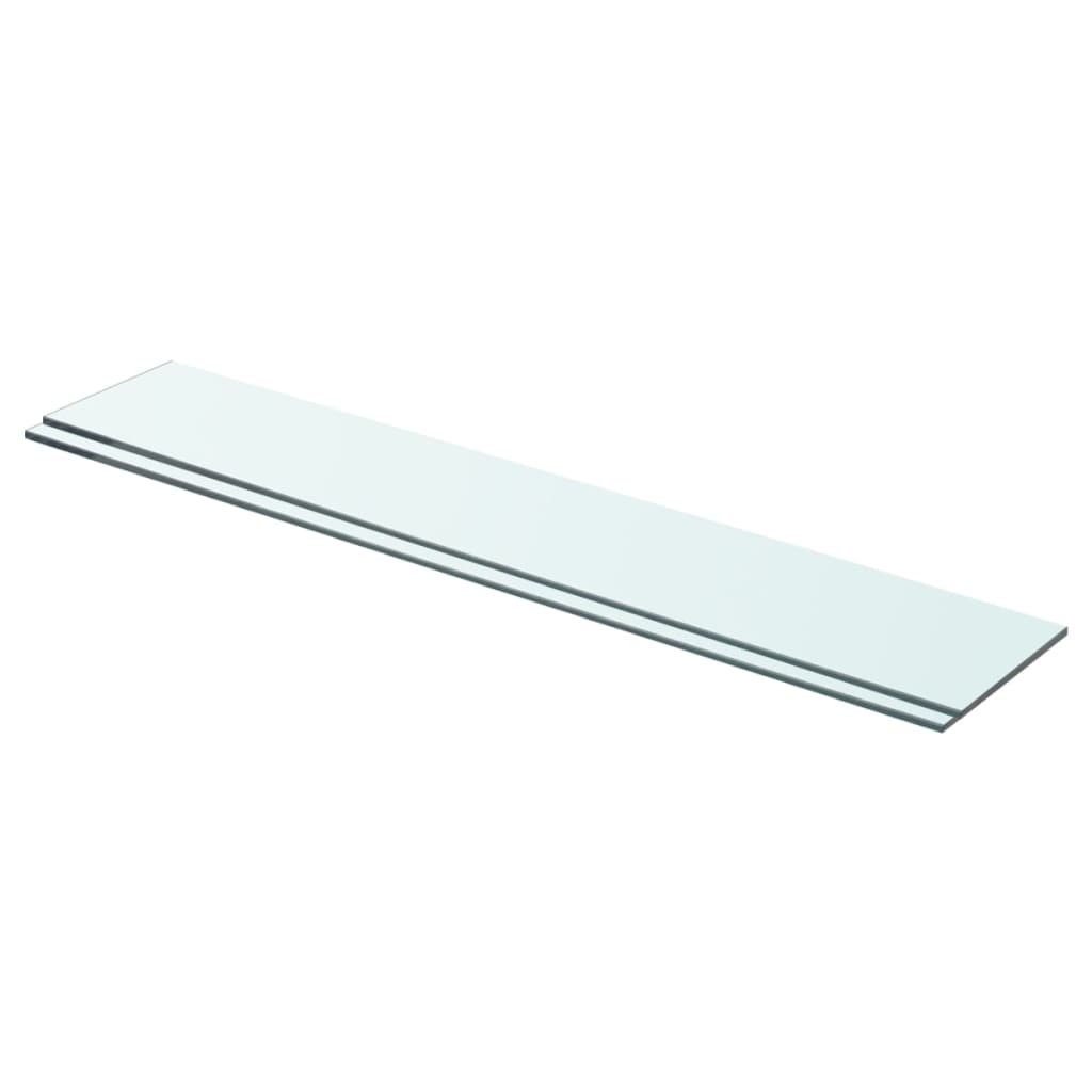 Shelves 2 pcs Panel Glass Clear 70x12 cm - Discount Dealers