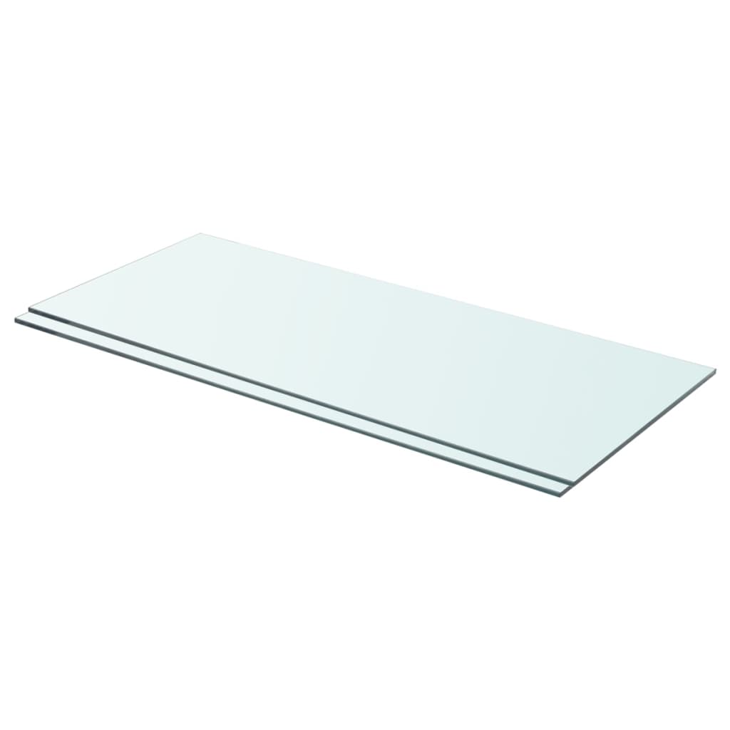Shelves 2 pcs Panel Glass Clear 70x30 cm - Discount Dealers