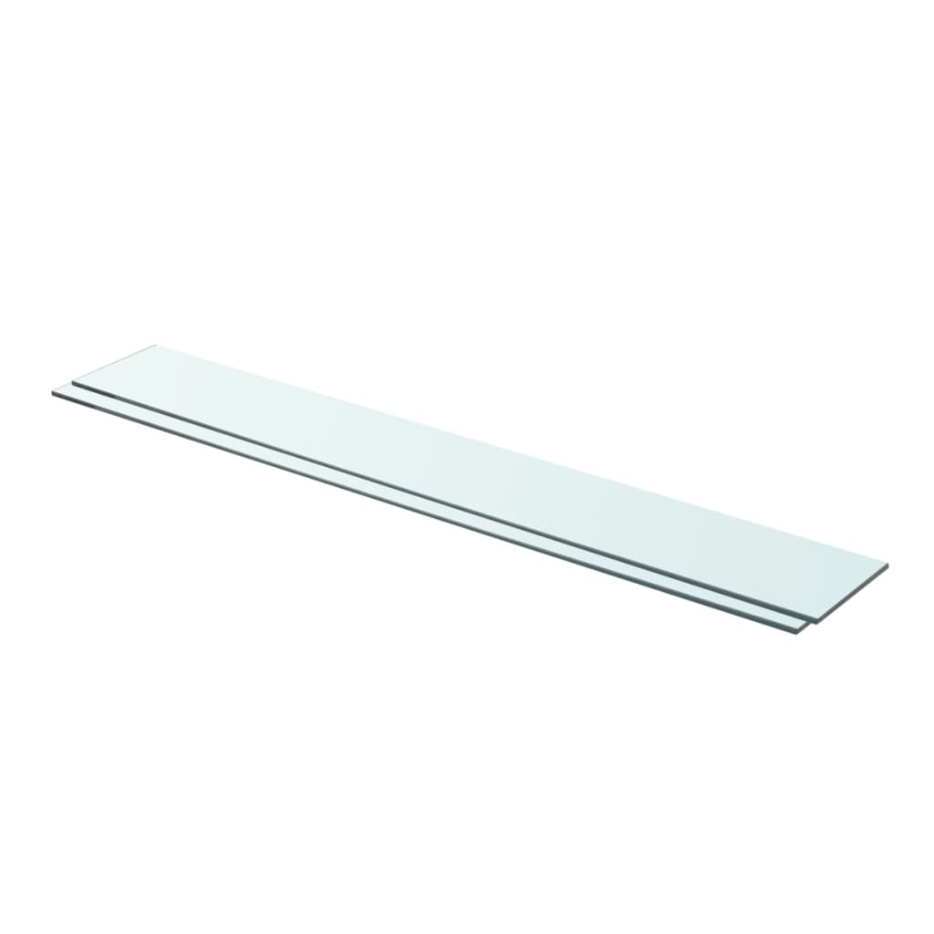 Shelves 2 pcs Panel Glass Clear 90x12 cm - Merkel Designers