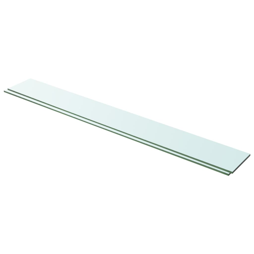 Shelves 2 pcs Panel Glass Clear 100x12 cm - Merkel Designers