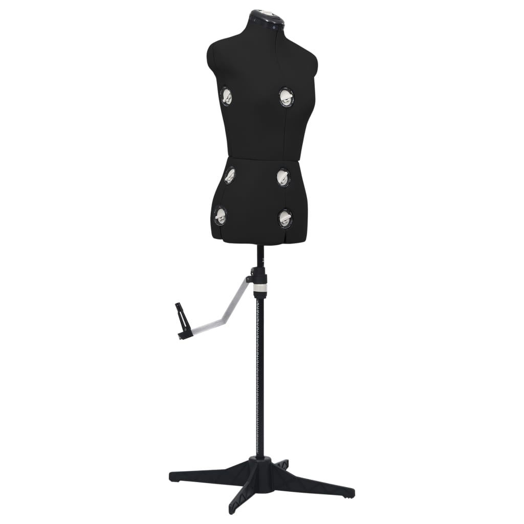 Adjustable Dress Form Female Black S Size 33-40 - Brittle & Co