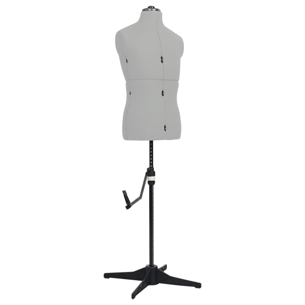 Adjustable Dress Form Male Grey Size 37-45 - Sid & Sam