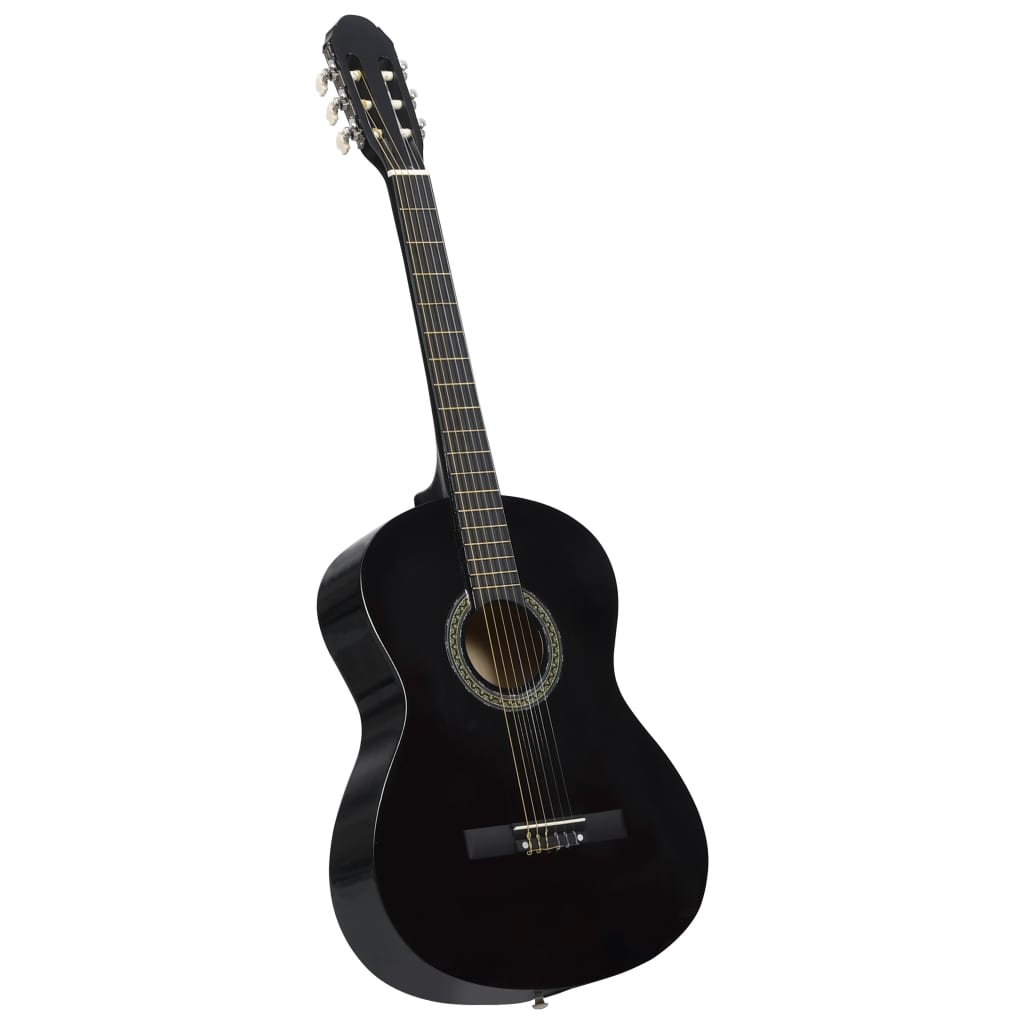 Classical Guitar for Beginner Black 4/4 39" Basswood - Casper Homes