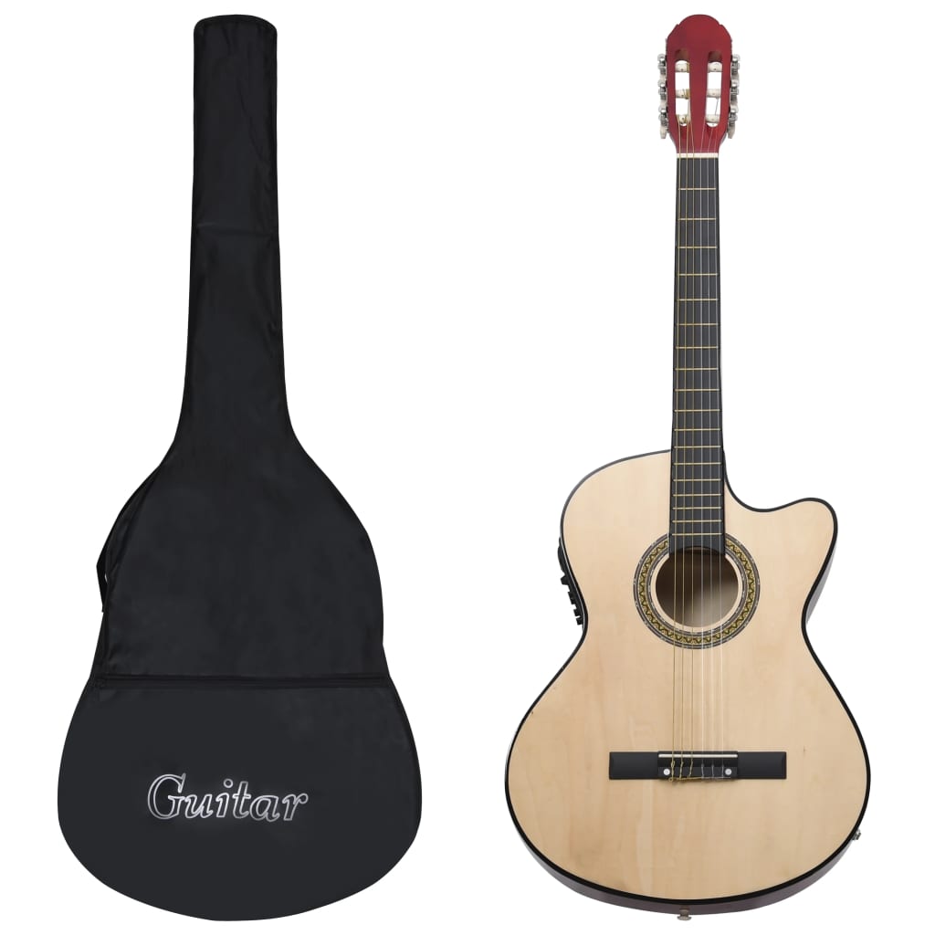 12 Piece Western Guitar Set with Equalizer and 6 Strings - Sid & Sam