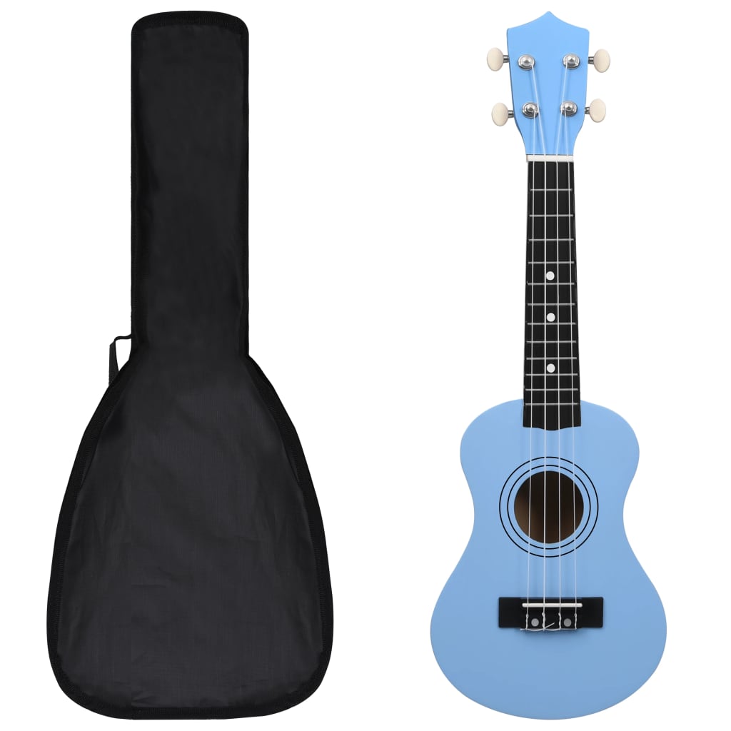 Soprano Ukulele Set with Bag for Kids Baby Blue 21" - Sid & Sam