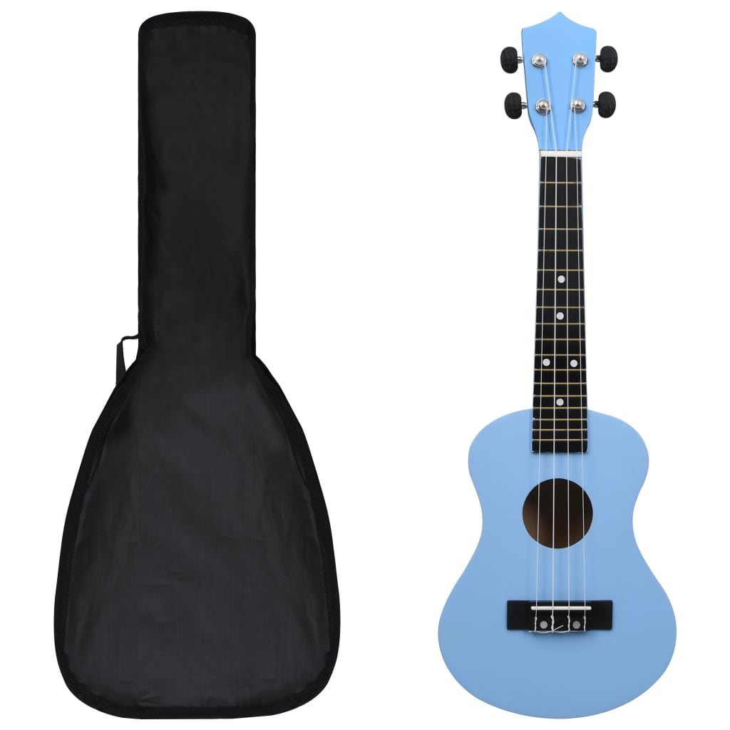 Soprano Ukulele Set with Bag for Kids Baby Blue 23" - Sid & Sam