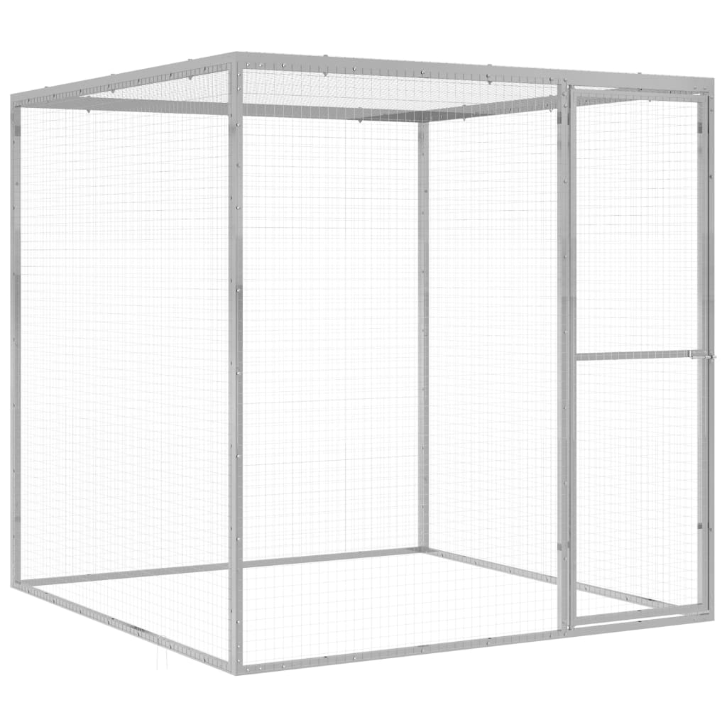 Cat Cage 1.5x1.5x1.5 m Galvanised Steel - Merkel Designers