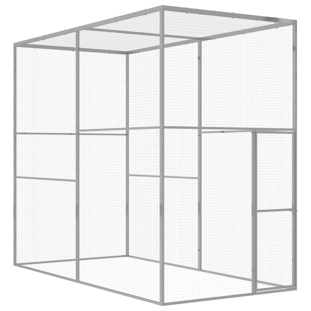 Cat Cage 3x1.5x2.5 m Galvanised Steel - Tyrell & Tyrell