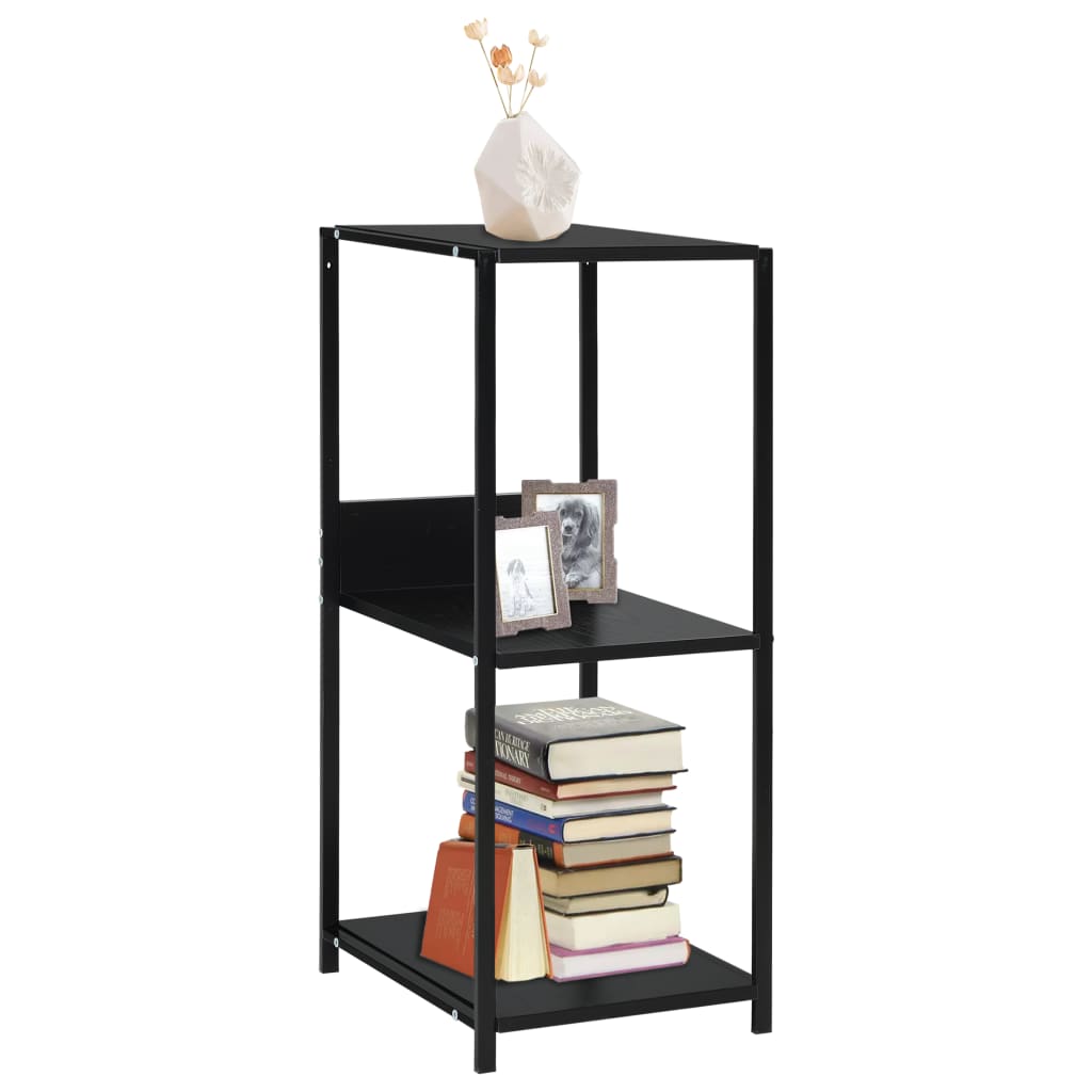 Small Straight Book Shelf Black 33.5x39.6x79.7 cm Engineered Wood - Unbeatable Bargains