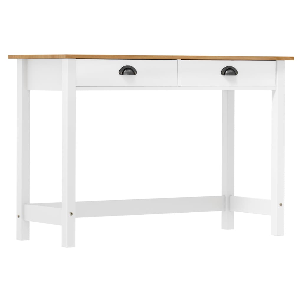 Console Table Hill with 2 Drawers 110x45x74 cm Solid Pine Wood - Decor Base