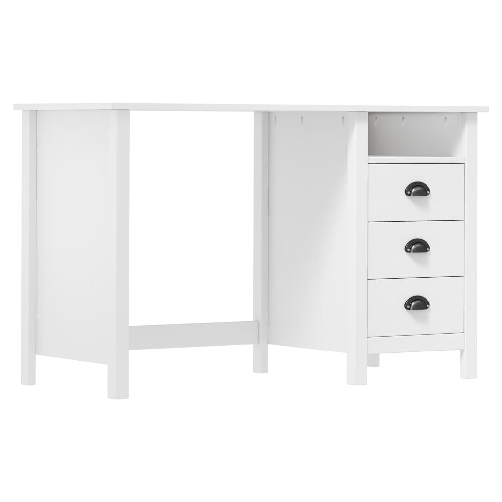 Desk Hill with 3 Drawers 120x50x74 cm Solid Pine Wood - Tyrell & Tyrell