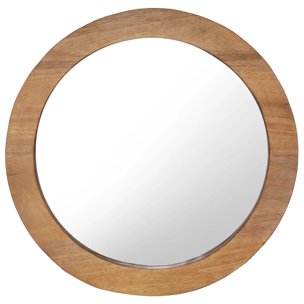 Wall Mirror 60 cm Teak Round - Merlin Deals