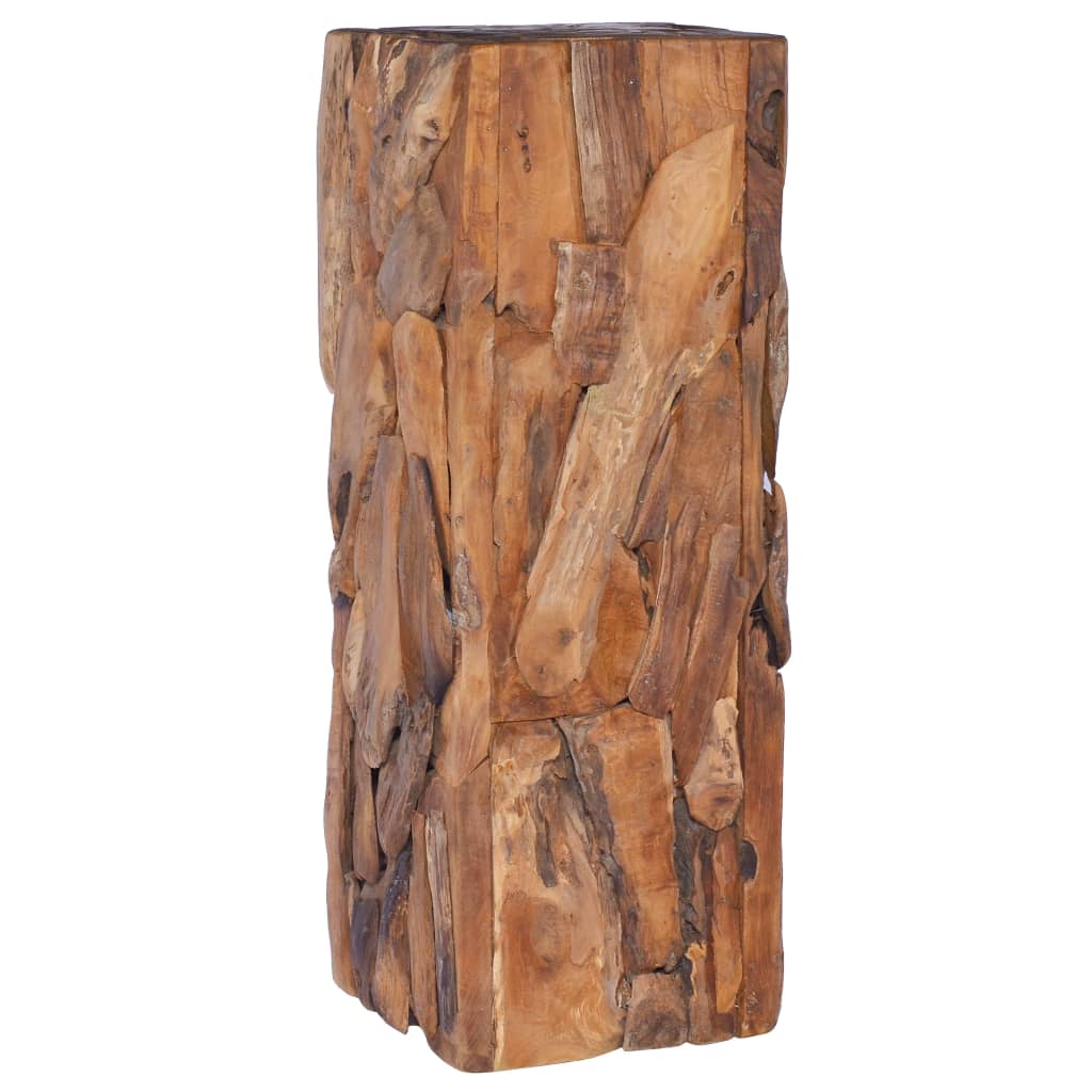 Side Table 30x30x80 cm Solid Teak Wood - Decor Base