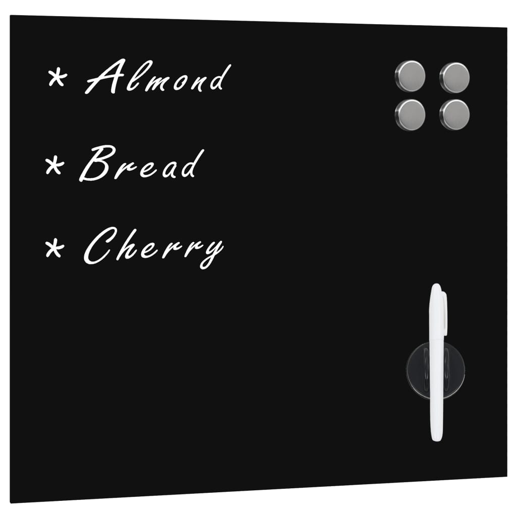 Wall Mounted Magnetic Board Glass 40x40 cm - Sid & Sam