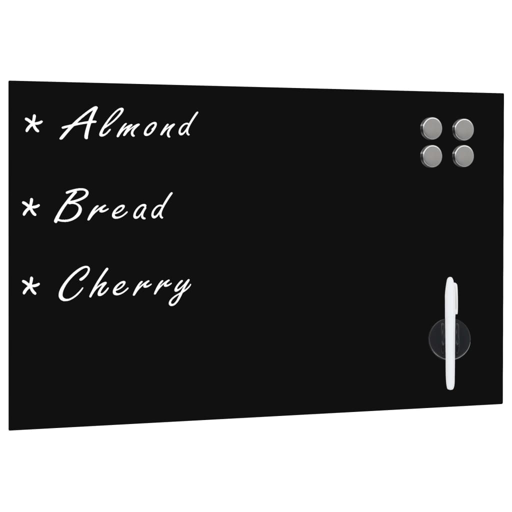 Wall Mounted Magnetic Board Glass 50x30 cm - Design Hut