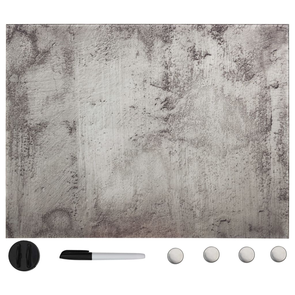 Wall Mounted Magnetic Board Glass 80x60 cm - Direct Imports