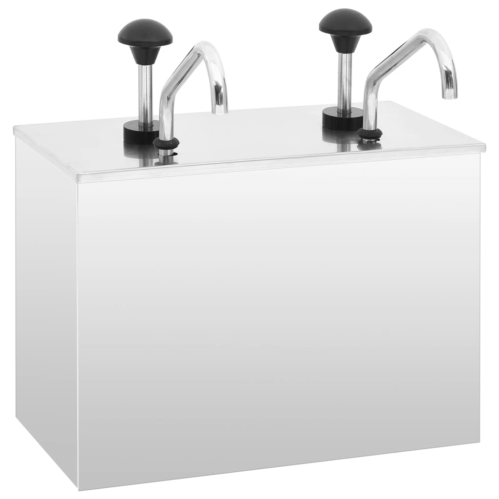 Sauce Dispenser Stainless Steel 2 x 3.5 L - Discount Dealers
