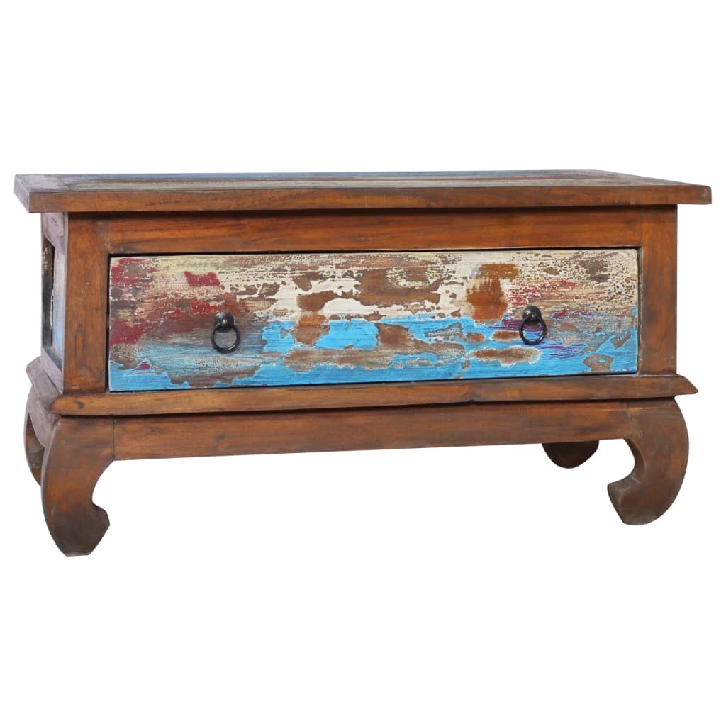 Coffee Table 80x50x40 cm Reclaimed Teak Wood - Brittle & Co
