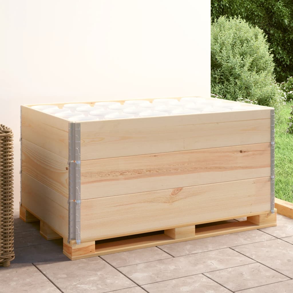 Pallet Collars 3 Pcs 80x120cm Solid Pine Wood - Style and Chic