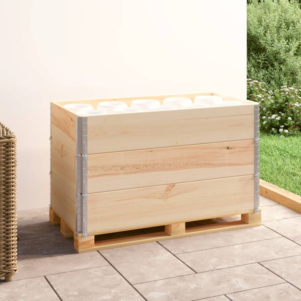 Pallet Collars 3 Pcs 50x100cm Solid Pine Wood - Style and Chic