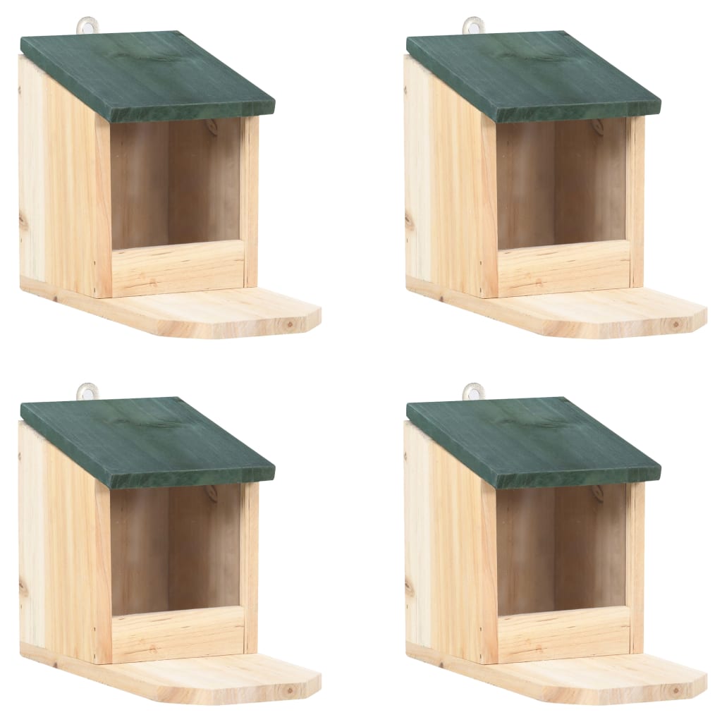 Squirrel Houses 4 pcs Firwood - Design Hut