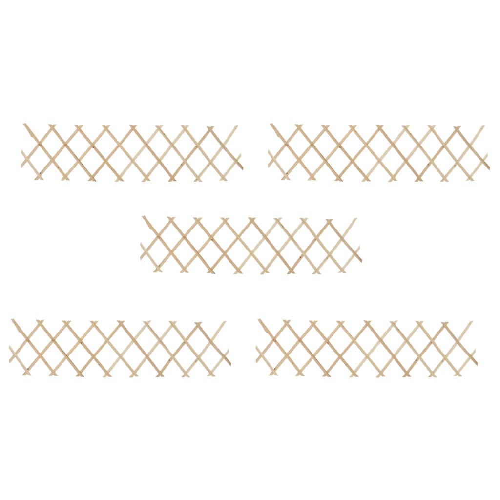 Trellis Fences 5 pcs Firwood 180x30 cm - R and M Furniture