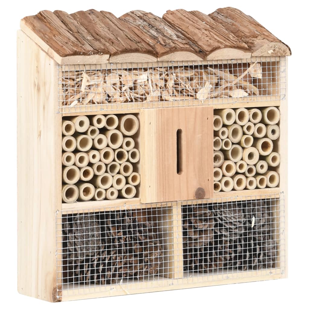 Insect Hotel 30x10x30 cm Firwood - Unbeatable Bargains