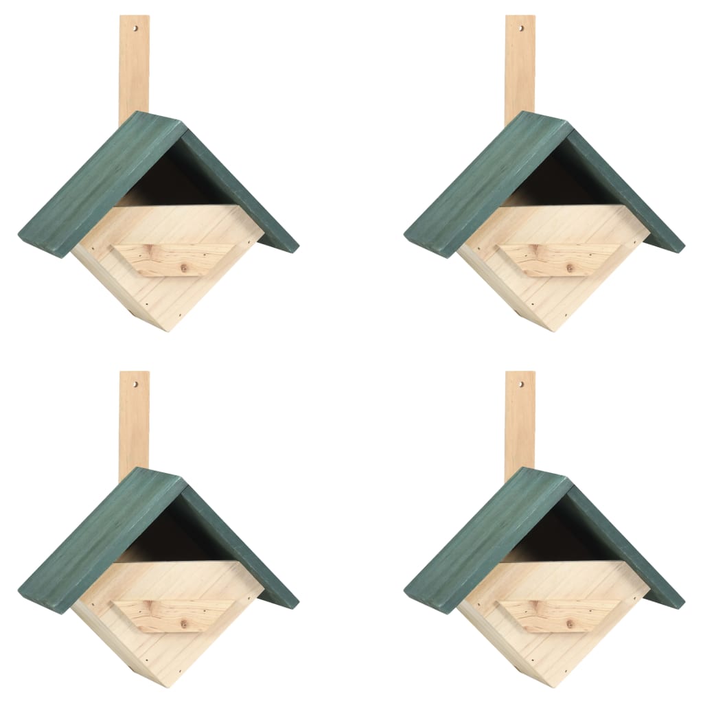 Bird Houses 4 pcs 24x16x30 cm Firwood - All Things Good