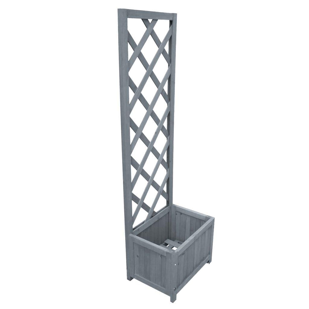 Trellis Planter 40x30x135 cm Solid Firwood - Decor Base