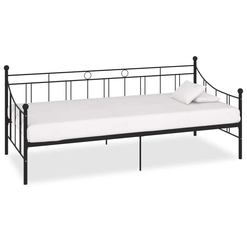 Daybed Frame Black Metal 90x200 cm - Casper Homes