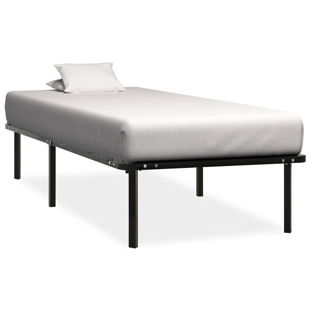 Bed Frame Black Metal 100x200 cm - Merkel Designers