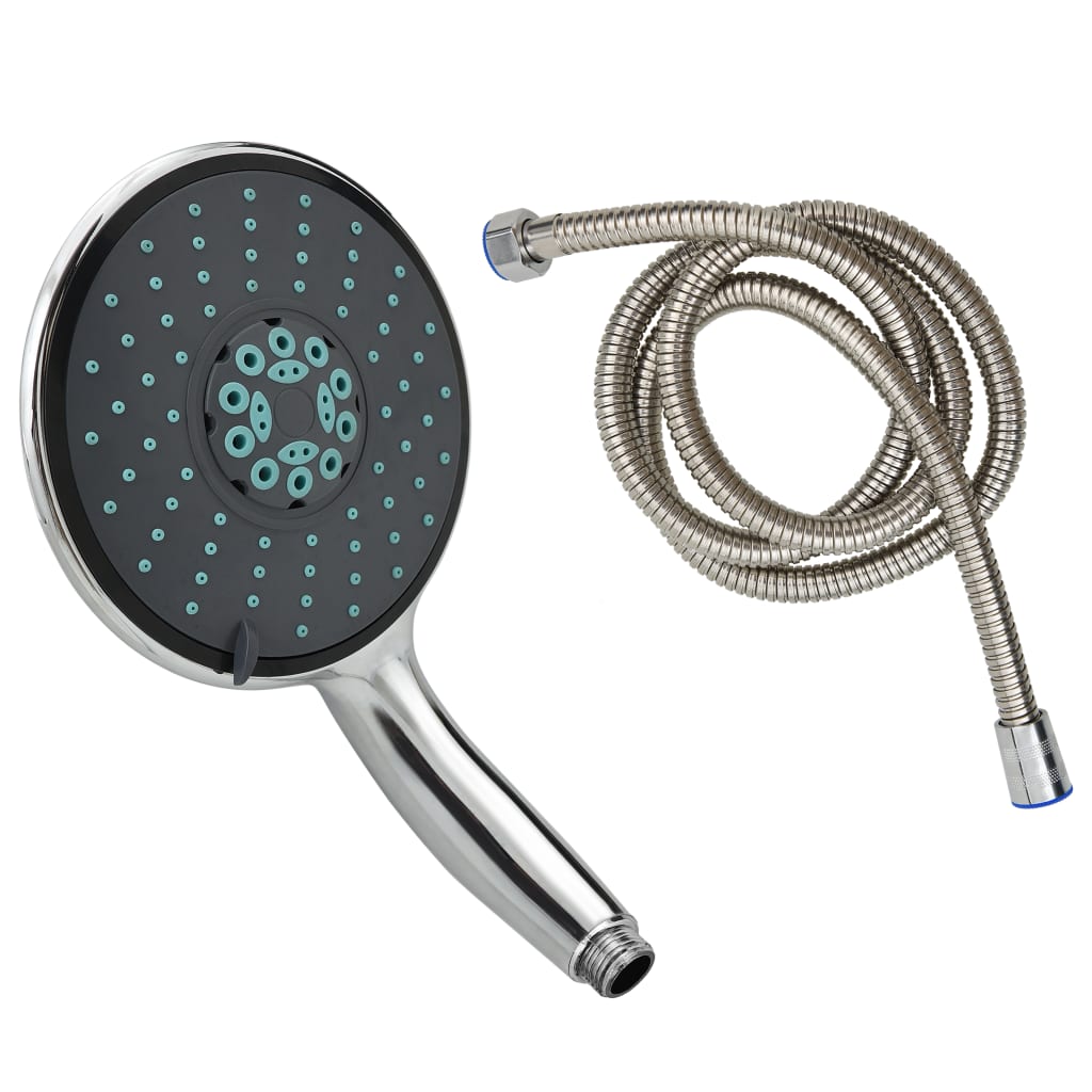 Multifunctional Handheld Shower Head with 1.5 m Hose Chrome - The Home Maker