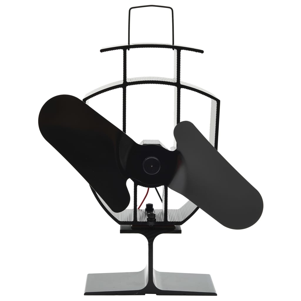 Heat Powered Stove Fan 2 Blades Black - Sid & Sam