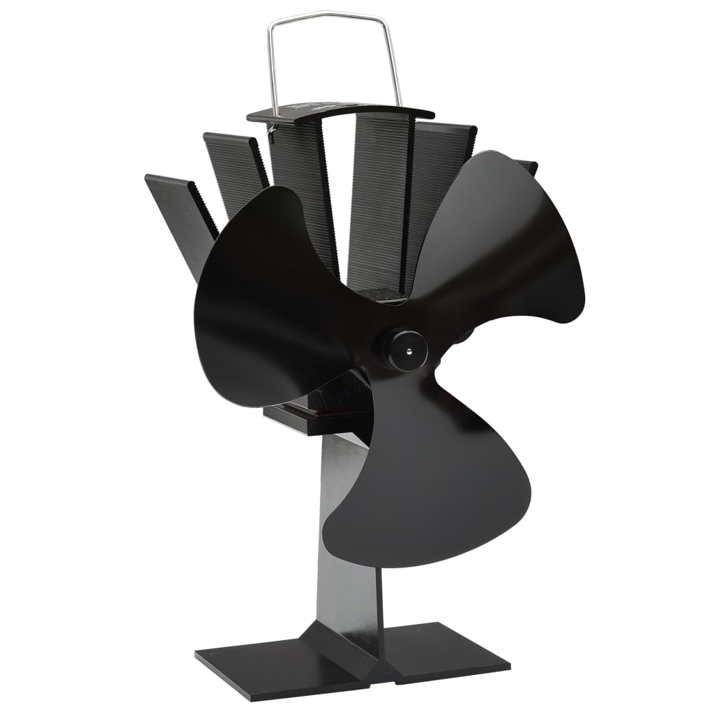 Heat Powered Stove Fan 3 Blades Black - Sid & Sam