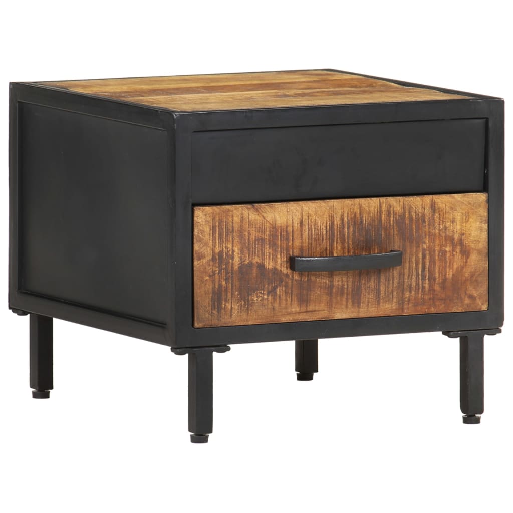 Bedside Table - MEMPHIS Nightstand Natural 40cm - Decor Base