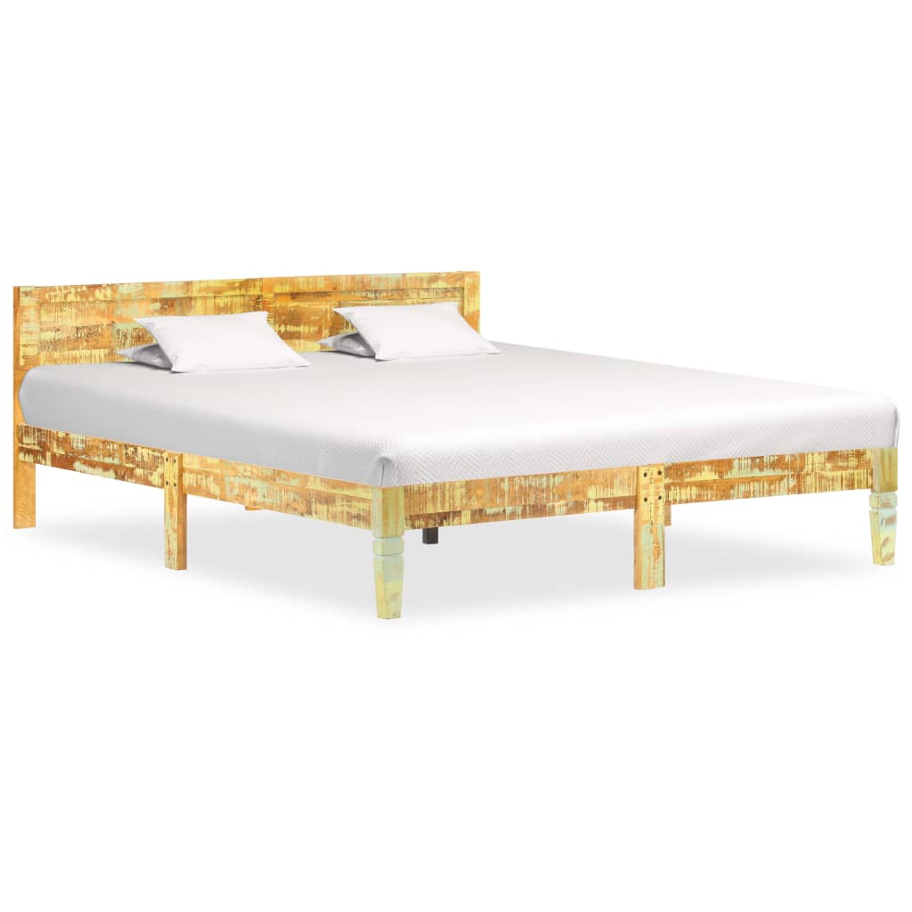 Bed Frame Solid Reclaimed Wood 180x200 cm Super King - Merkel Designers