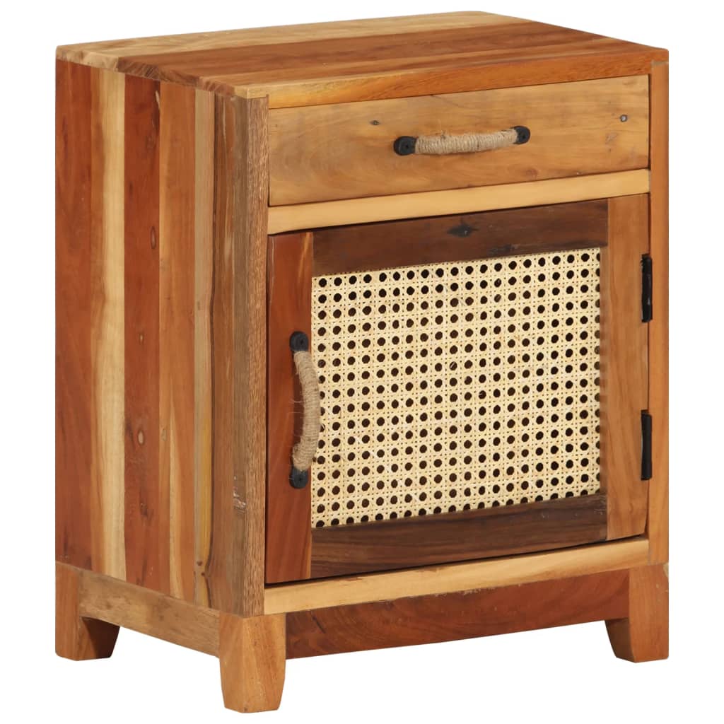Bedside Table - ALPINE Dan Nightstand Natural 40cm - Casper Homes