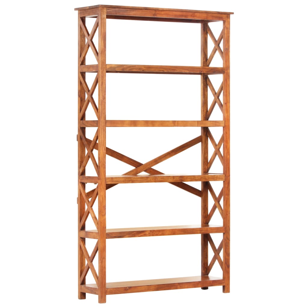 Bookshelf 100x30x180 cm Solid Acacia Wood Honey Finish - Style and Chic