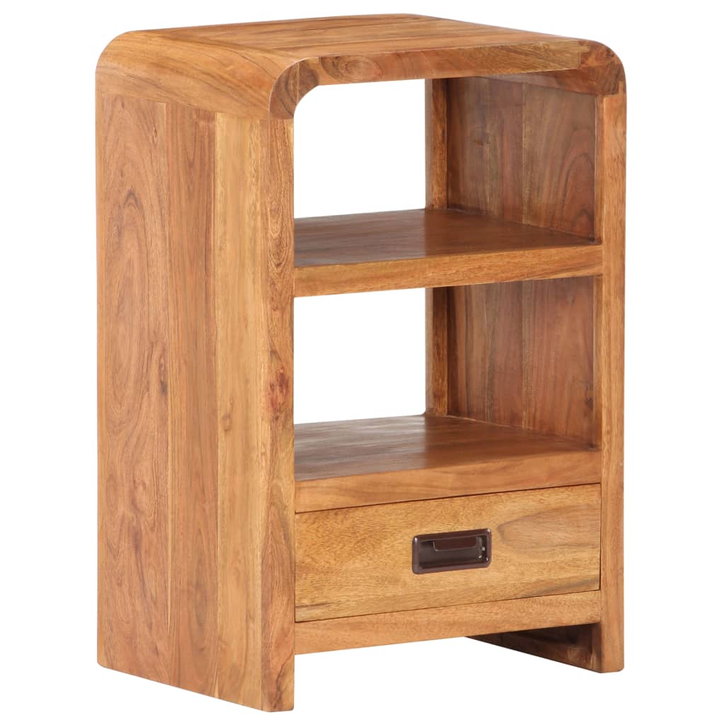Bedside Table - STOKE Nightstand Honey Finish 40cm - R and M Furniture