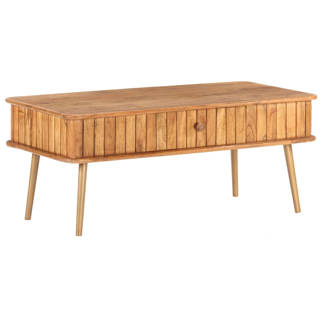 Coffee Table 100x50x40 cm Solid Acacia Wood - All Things Good